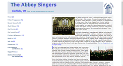 Desktop Screenshot of abbeysingers.org.uk