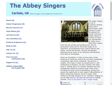 Tablet Screenshot of abbeysingers.org.uk